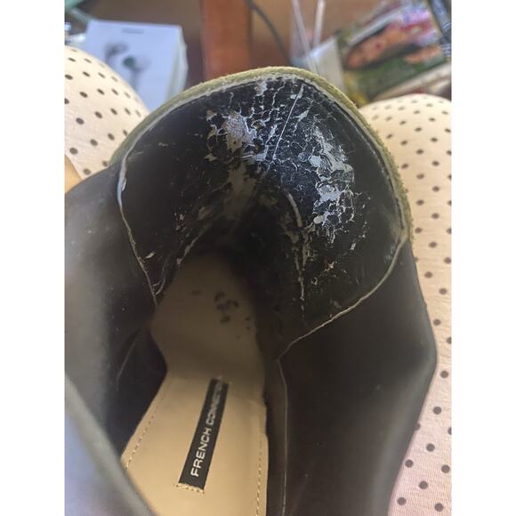 French Connection Morgann Suede Black Ankle Boots Size 9 - Picture 6 of 6